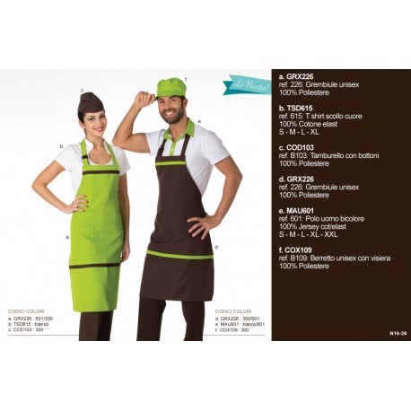 GRX226 GREMBIULE UNISEX MEVI