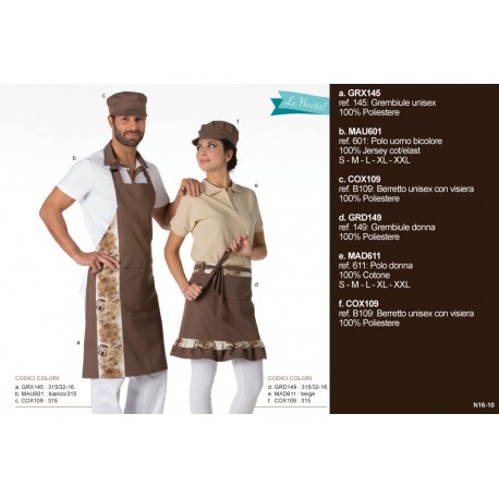 GRX145  GREMBIULE UNISEX MEVI