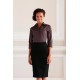 Camicia donna elasticizzata manica 3/4
