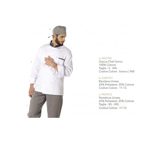 GIACCA CHEF UOMO MEVI
