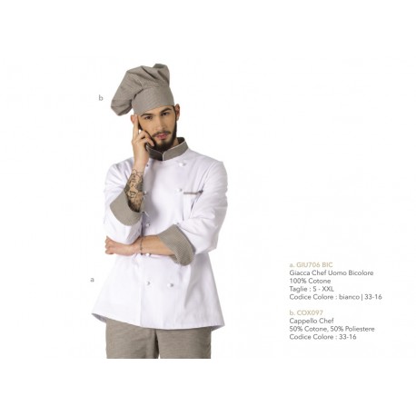 GIACCA CHEF UOMO MEVI 33-16